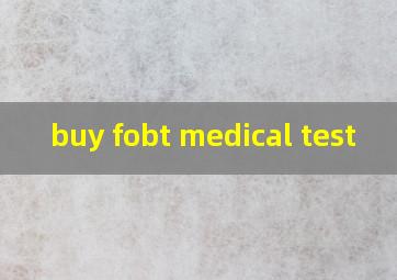 buy fobt medical test